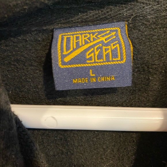 Black dark seas hoodie size L - Picture 3 of 4